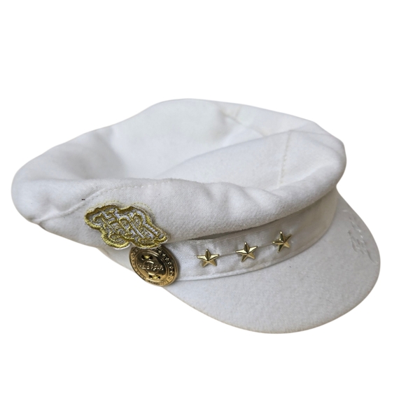 Hard Rock Cafe Unisex Hat Biker‎ Captain Military Off White. Flaws - Picture 1 of 6